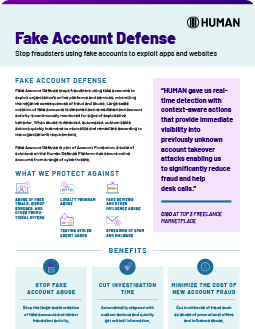 HUMAN-Fake-Account-Defense